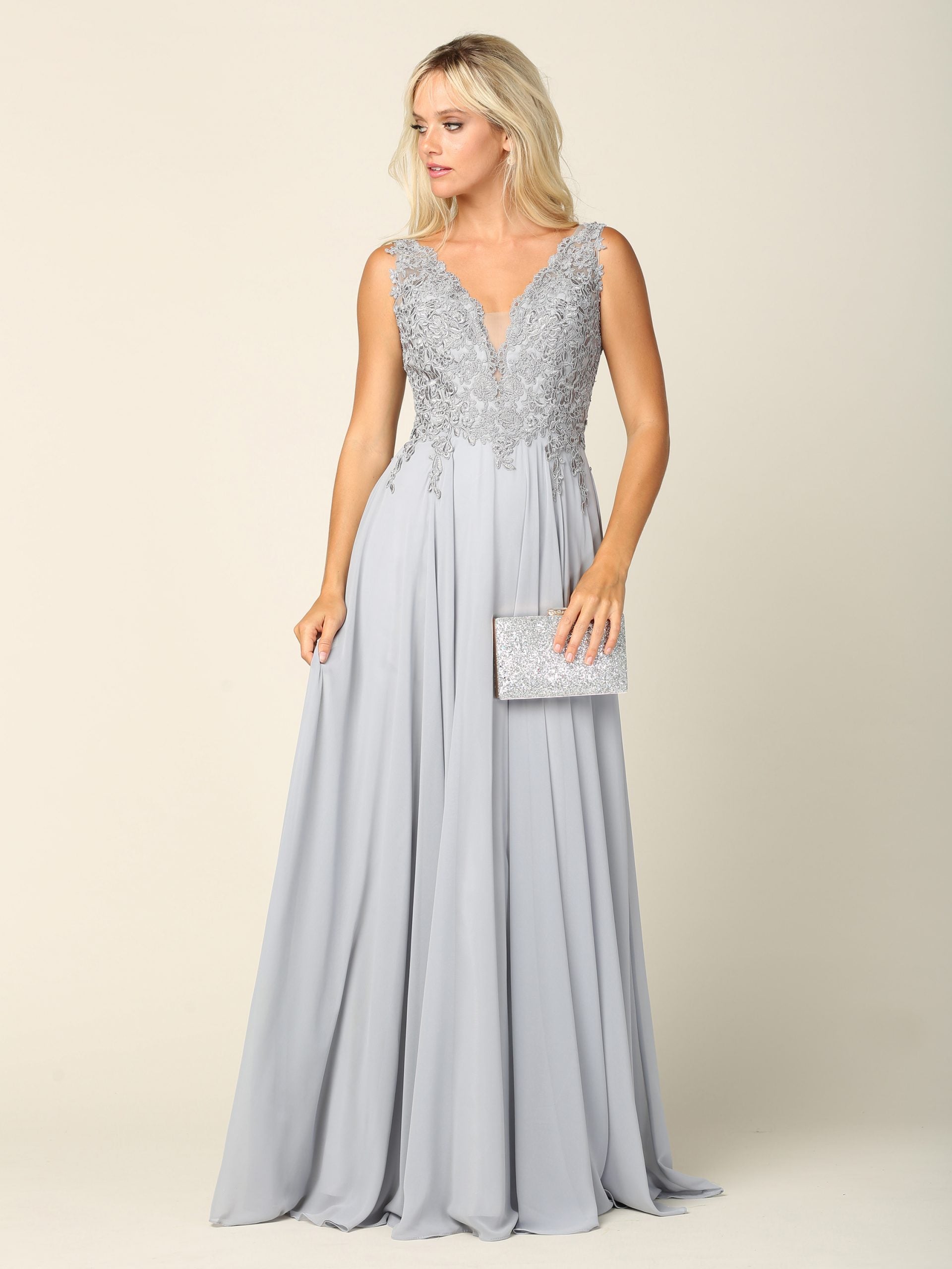 Eva USA 5201 Chiffon and Lace Bridesmaids Dress