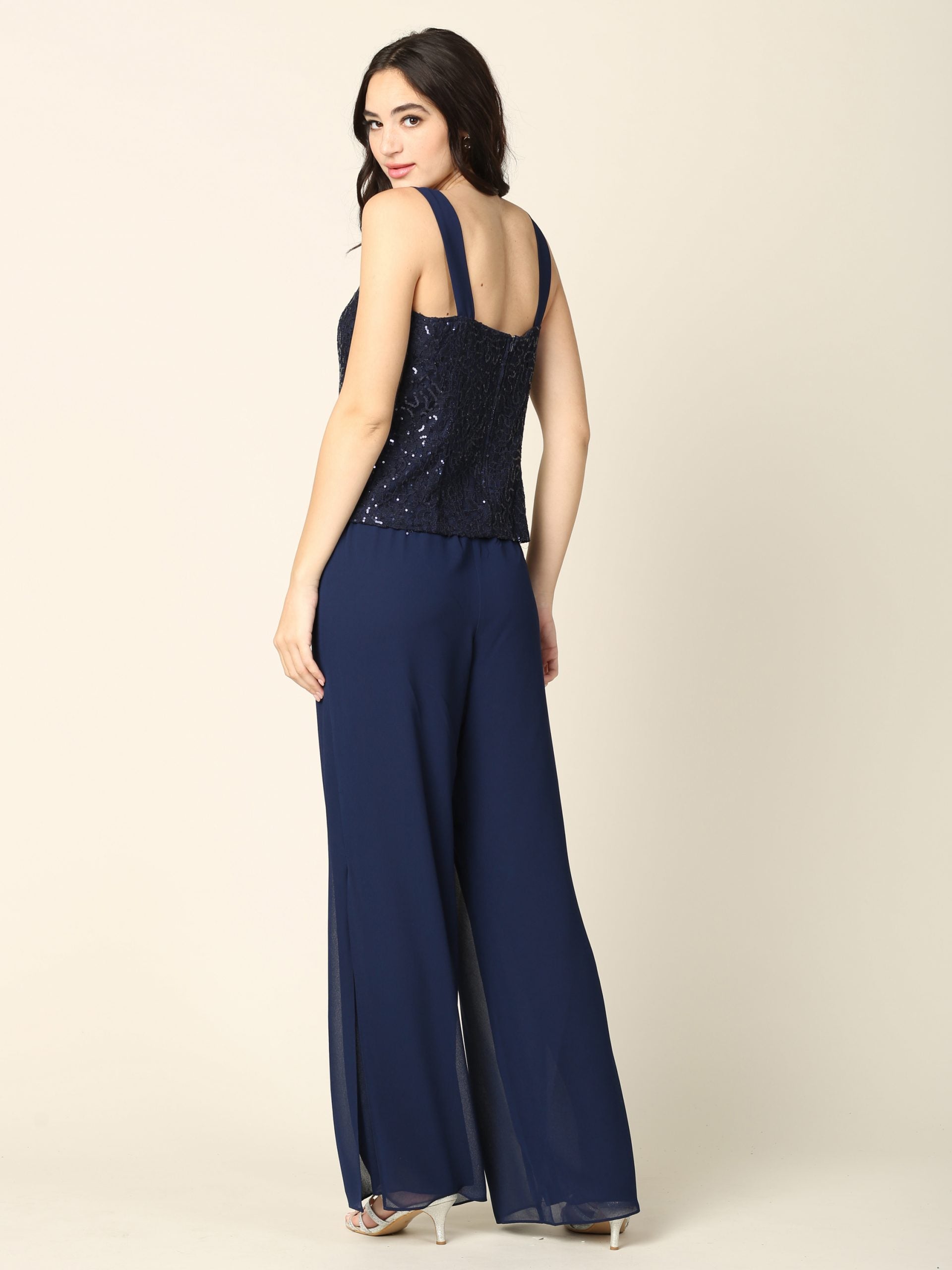 Eva USA 3383 Three Piece Mothers Pant Suit