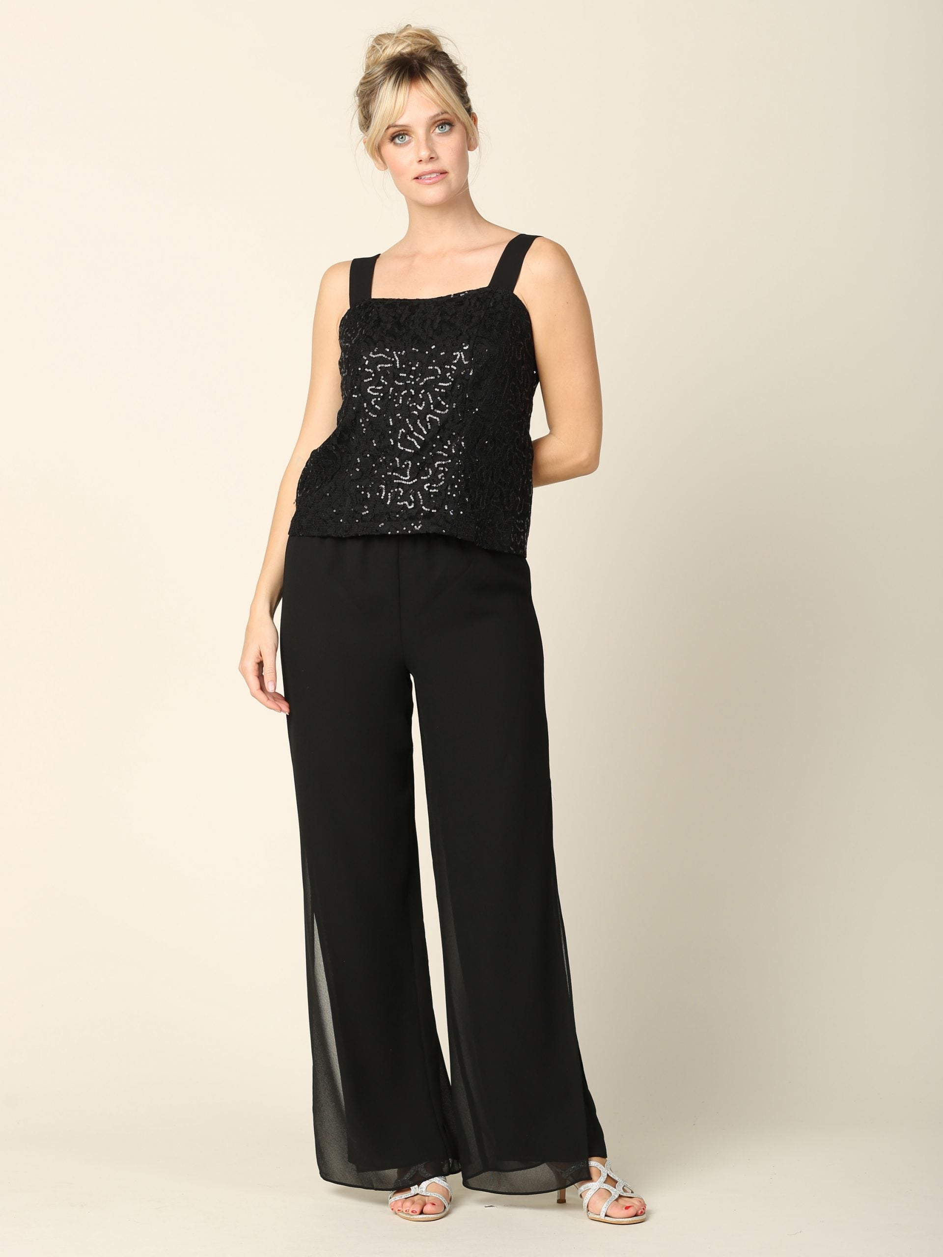 Eva USA 3383 Three Piece Mothers Pant Suit