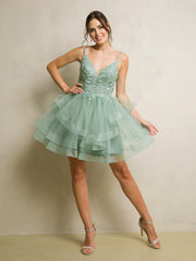 Eva USA EV5281 Short Tulle Dance Dress