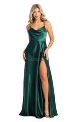 May Queen MQ1901 Satin Formal Bridesmaids Dress