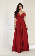 May Queen MQ1988 Satin Bridesmaids Dress