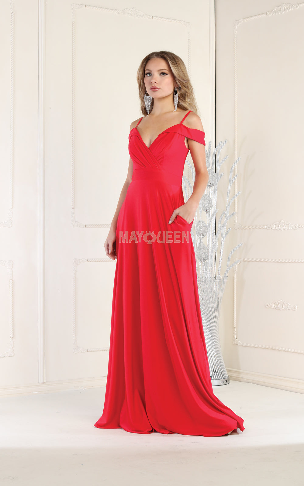 May Queen 1988 Satin Bridesmaids Dress