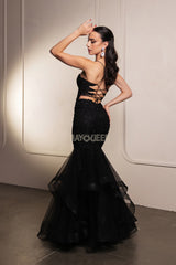 May Queen MQ2134 Fit and Flare Prom Gown