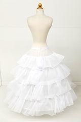 Chicas PC3025 Ruffled Five Hoop Crinoline Petticoat For Quinceanera Gown