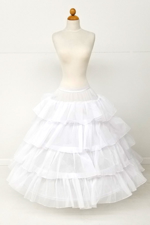 Chicas PC3025 Ruffled Five Hoop Crinoline Petticoat For Quinceanera Gown