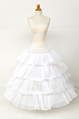 Chicas PC3025 Ruffled Five Hoop Crinoline Petticoat For Quinceanera Gown