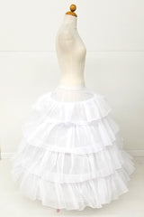 Chicas PC3025 Ruffled Five Hoop Crinoline Petticoat For Quinceanera Gown
