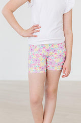 Mila & Rose Summer Watercolor Twirl Shorts