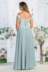Cindy USA CN 50485 Sparkle Fabric Prom Gown with Pockets