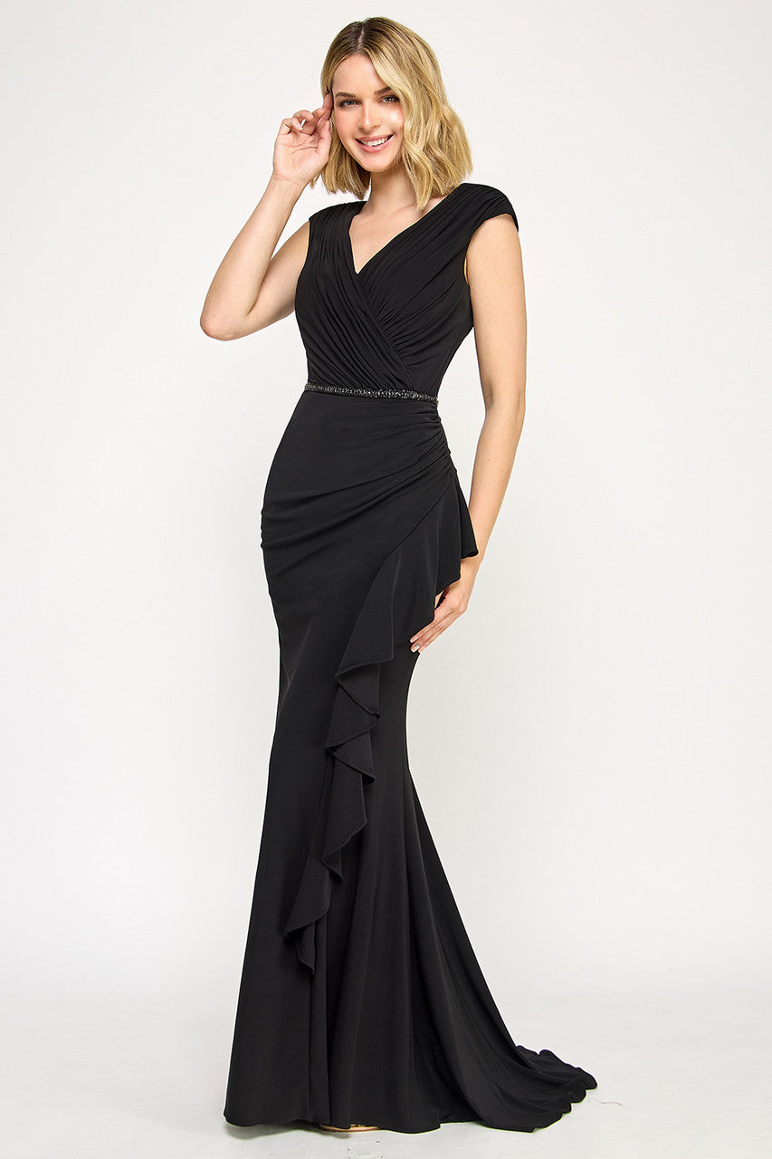 Lenovia 8374 Wrap Style Bridesmaid Formal Dress