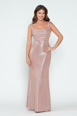 Lenovia LV5314 Galaxy Metallic Formal Prom or Bridesmaid Gown