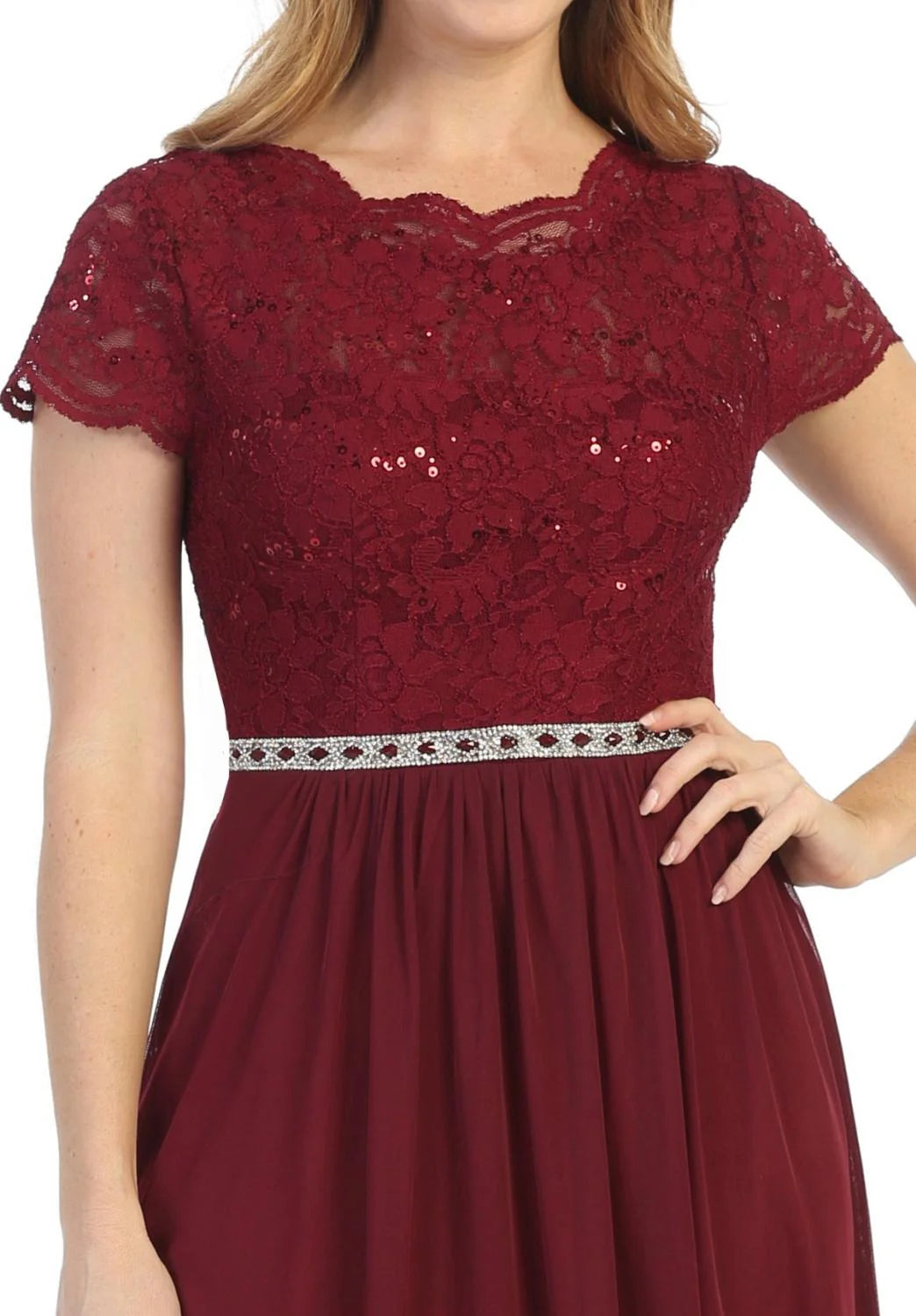 Celavie 6469 Mother of the Bride Formal Gown in Lace and Chiffon
