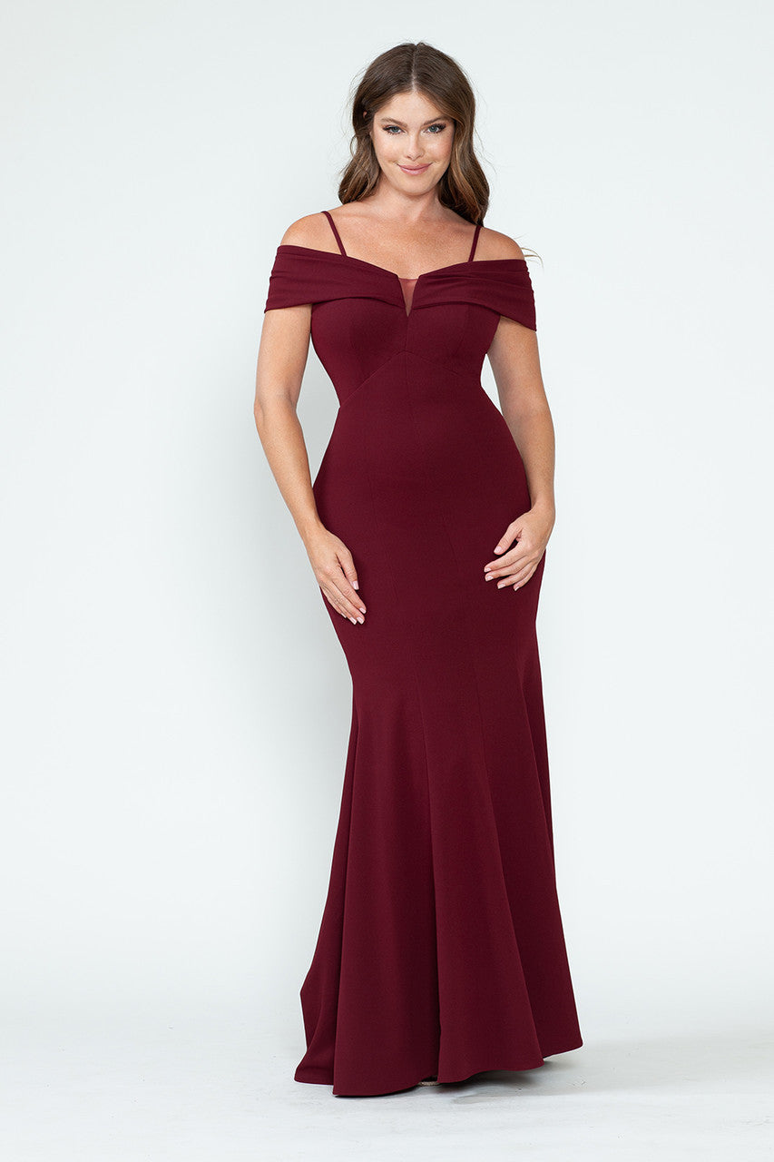 Lenovia 5317-A Techno Crepe Formal Bridesmaids Gown