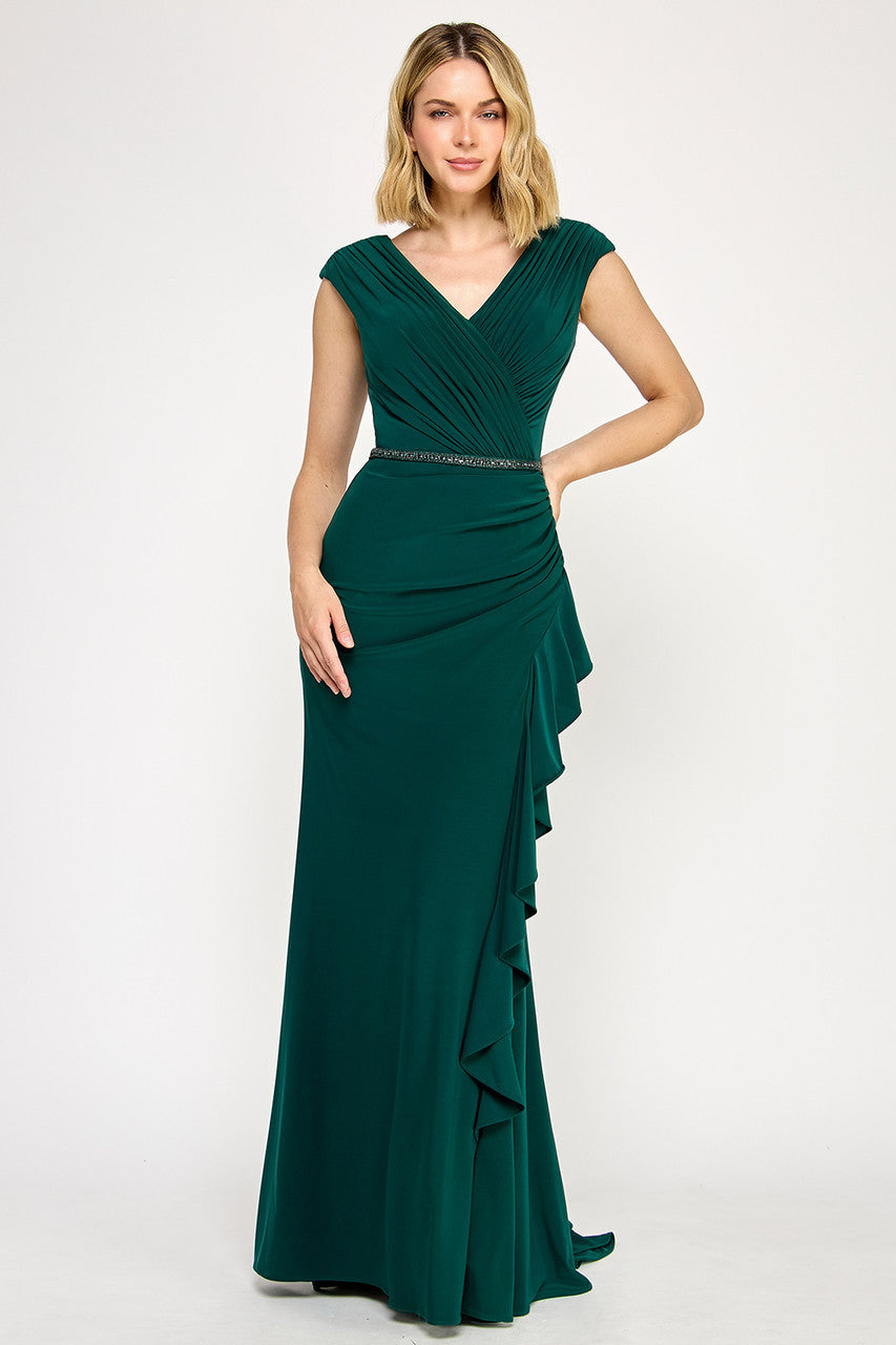 Lenovia 8374 Wrap Style Bridesmaid Formal Dress