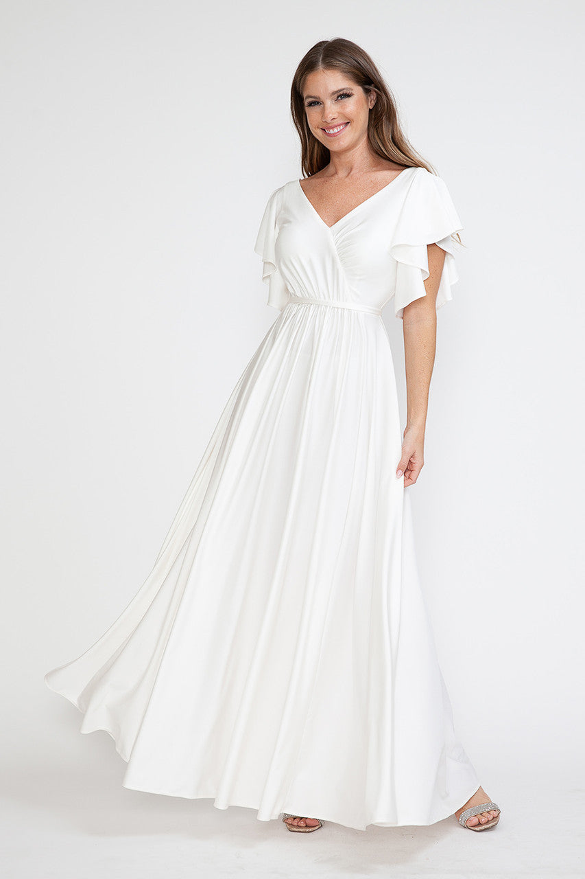 Lenovia 5277-B Satin Bridesmaids Gown