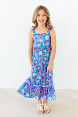 Coral Cove Ruffle Maxi Dress