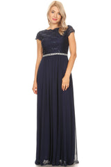 Celavie 6469 Mother of the Bride Formal Gown in Lace and Chiffon
