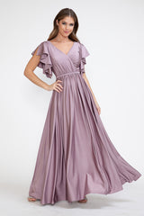 Lenovia 5277-B Satin Bridesmaids Gown