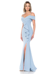 Lenovia 5206 Techno Crepe Bridesmaids Dress