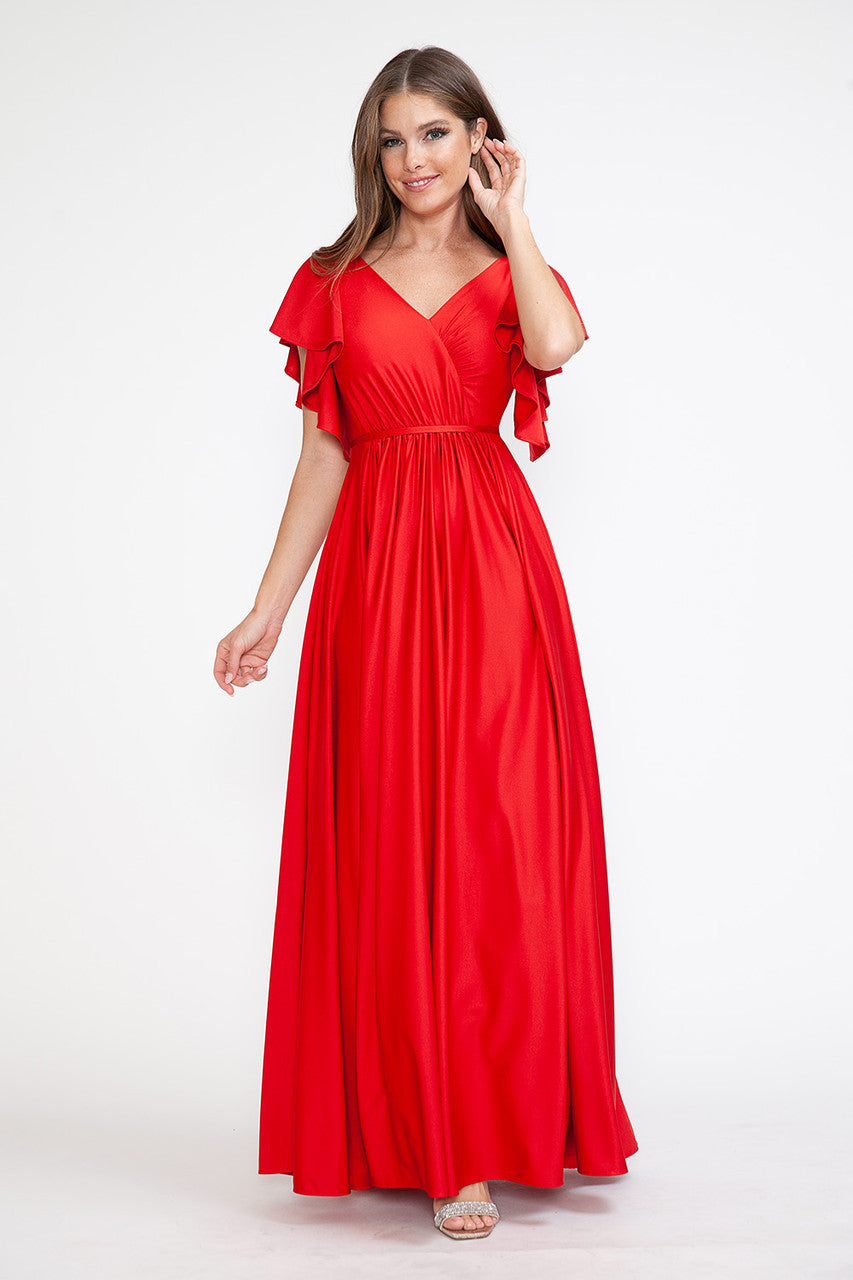 Lenovia 5277-B Satin Bridesmaids Gown