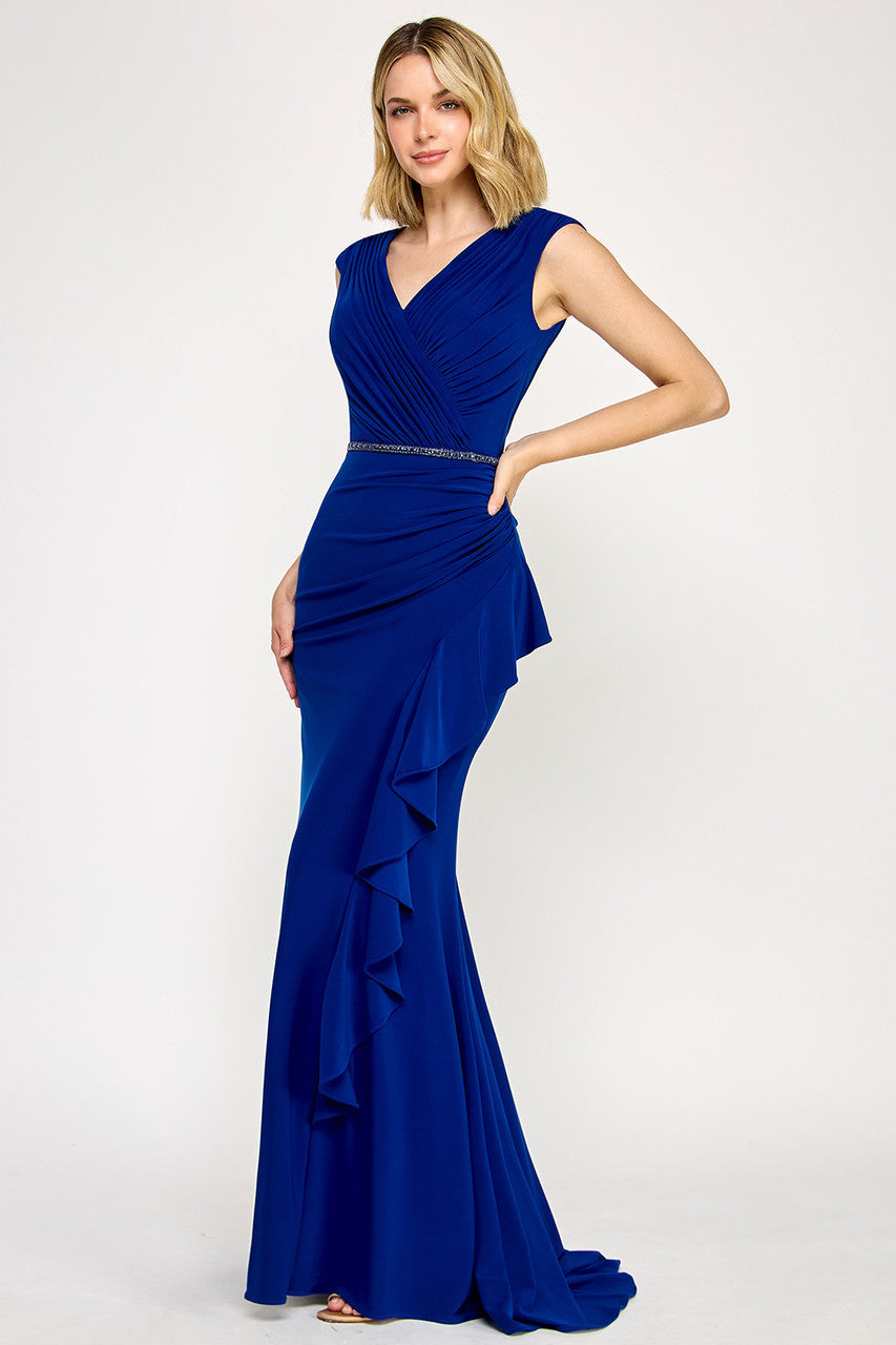Lenovia 8374 Wrap Style Bridesmaid Formal Dress
