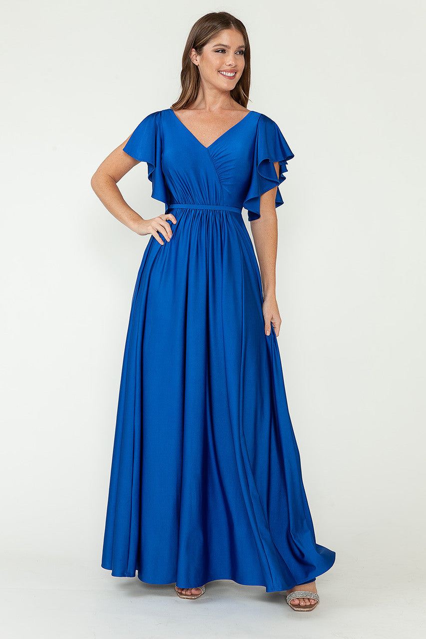 Lenovia 5277-B Satin Bridesmaids Gown